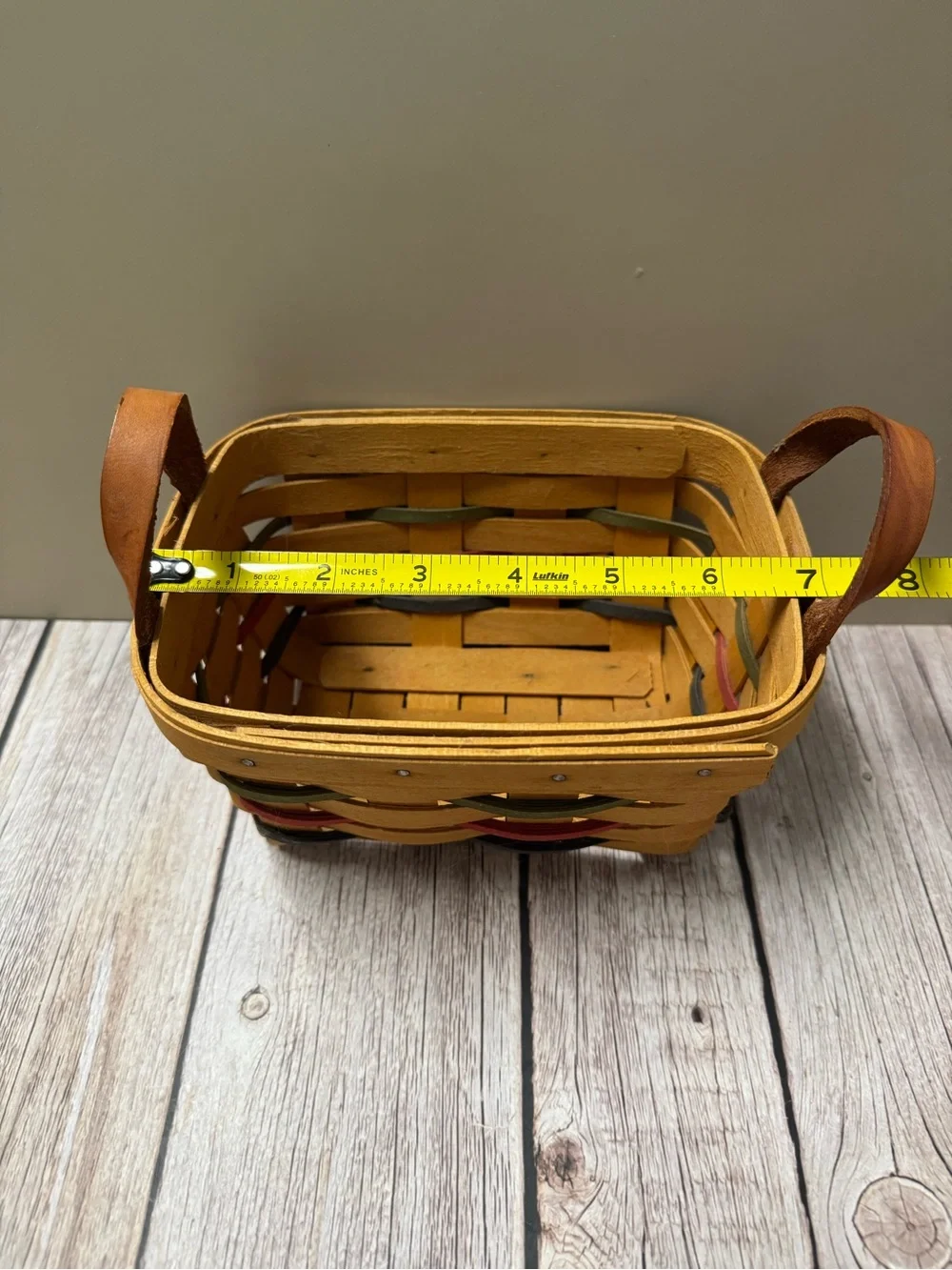 Longaberger 1983 Handwoven Tradition Vintage 4”x6” Basket